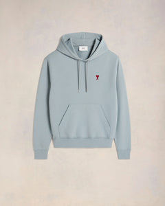 AMI Hoodie Ami de Coeur Bleu Argile