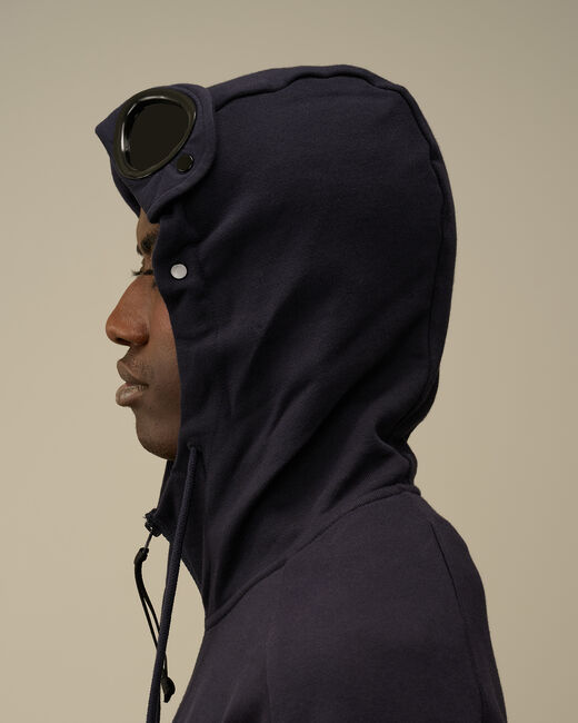 C.P. Company Hoodie Zip Goggle Total Eclipse