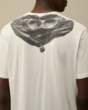 Charger l&#39;image dans la galerie, C.P. Company T-shirt Back Goggle Gauze White