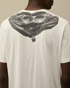 C.P. Company T-shirt Back Goggle Gauze White