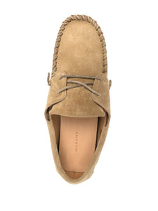 Isabel Marant Chaussures Bateau Fylan Taupe