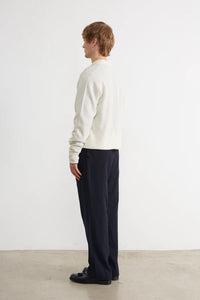 Edmmond Studios Pull Polo Wool en Laine Off White