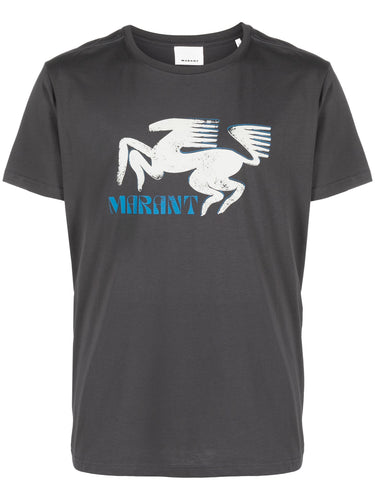 Isabel Marant T-shirt Zafferh Print Faded night