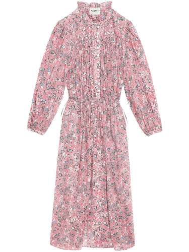 Isabel Marant Etoile Robe Dalida Raspberry Black