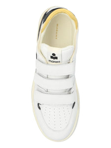 Isabel Marant Baskets Emreeh Velcro en Cuir Yellow