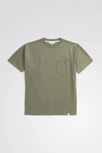 Norse Projects T-shirt Johannes Organic Pocket Sediment Green