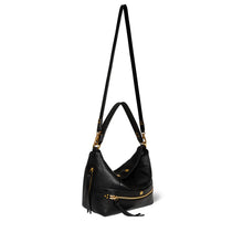 Charger l&#39;image dans la galerie, Jerome Dreyfuss Sac Lucky Hobo Buffle Noir Brass