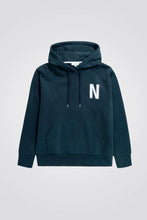 Charger l&#39;image dans la galerie, Norse Projects Hoodie Arne Relaxed Brushed Dark Navy