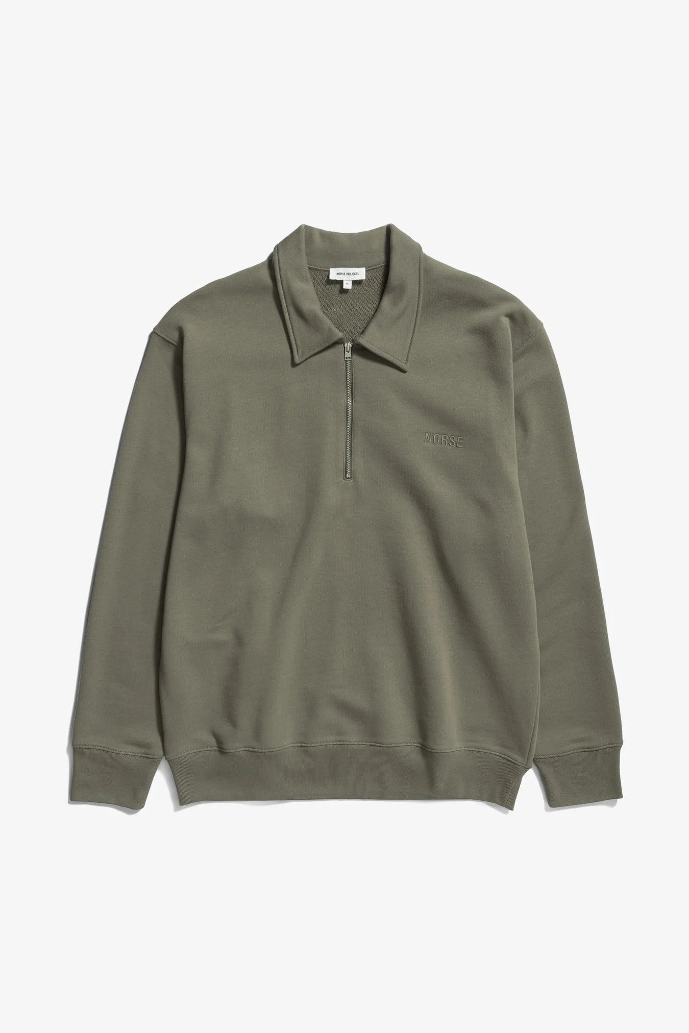 Norse Projects Sweatshirt Ketel Organic NORSE Logo Sediment Green