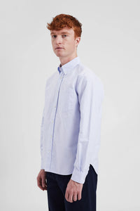 Norse Projects Chemise Standard Oxford Pale Blue Stripe