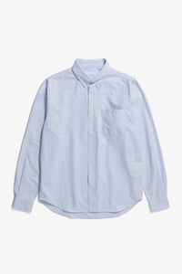 Norse Projects Chemise Standard Oxford Pale Blue Stripe