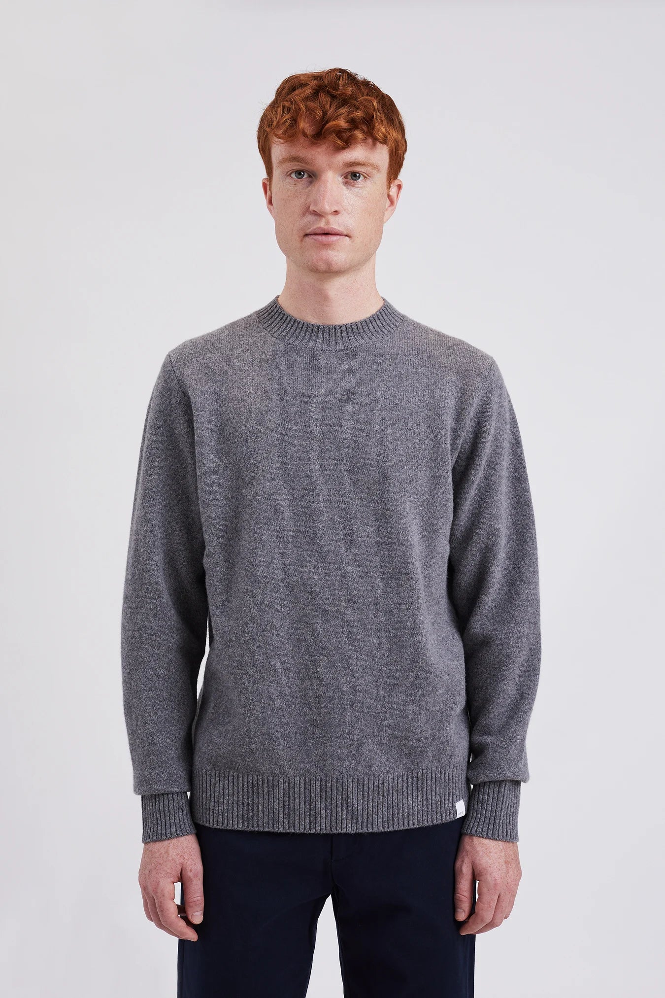 Norse Projects Pull Merino Lambswool Grey Melange