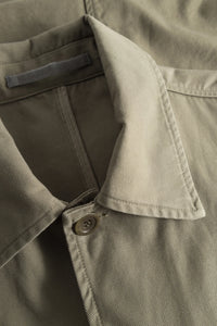 Norse Projects Veste Norse Standard Twill Overshirt Sediment Green