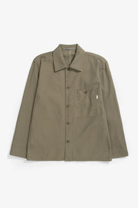 Norse Projects Veste Norse Standard Twill Overshirt Sediment Green