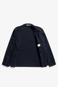 Norse Projects Surchemise Folk Wool Dark Navy