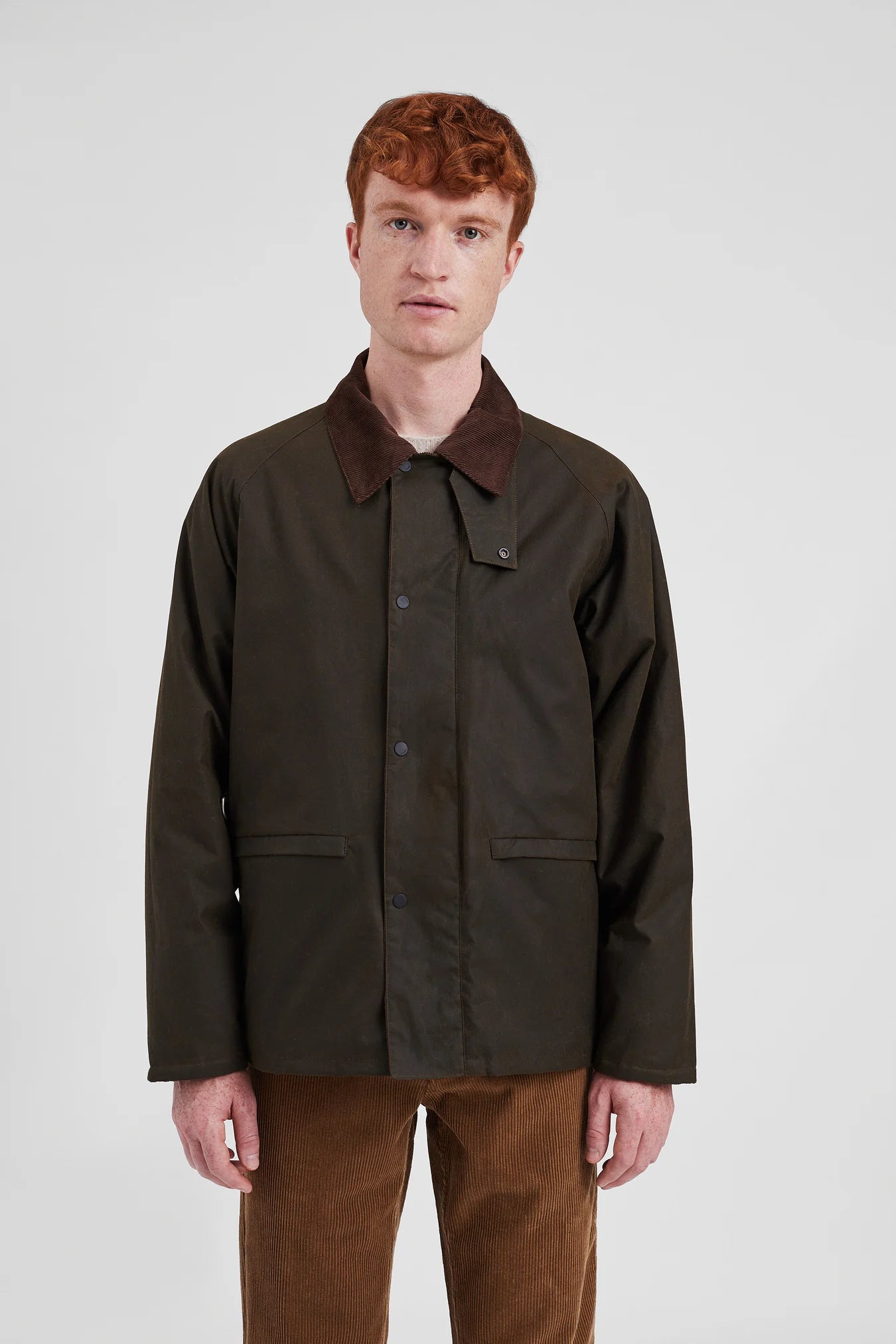 Norse Projects Veste Holmen Wax Fishing Beech Green