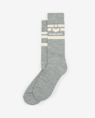 Isabel Marant Chaussettes Viby Gris