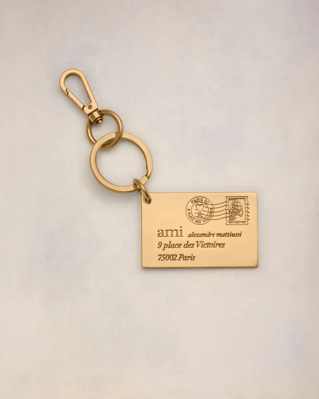 AMI Porte-clefs Enveloppe Ami Laiton