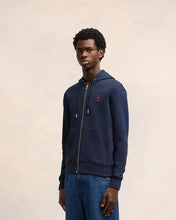 Charger l&#39;image dans la galerie, AMI Hoodie Zippé Ami de Coeur Bleu Nuit