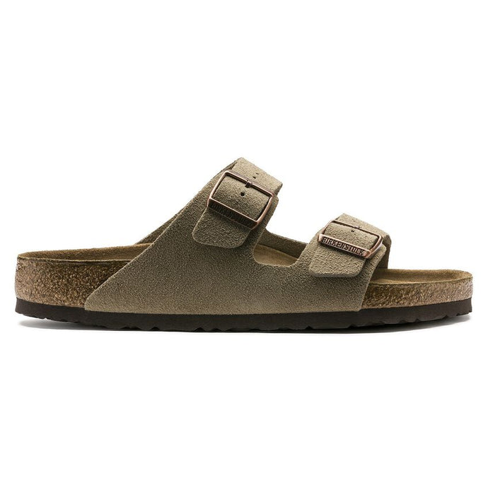 Birkenstock Sandales Arizona Etroite Suede Taupe