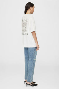 Anine Bing T-shirt Cason Blur Ivory