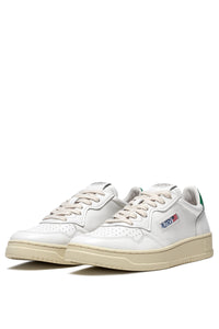 Autry Sneakers Medalist 01 Low Leather White Green LL20