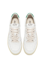 Charger l&#39;image dans la galerie, Autry Sneakers Medalist 01 Low Leather White Green LL20