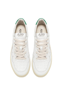 Autry Sneakers Medalist 01 Low Leather White Green LL20