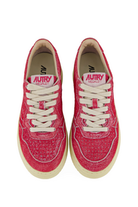 Autry Sneakers Medalist 01 Low Leather Suede Gum S413