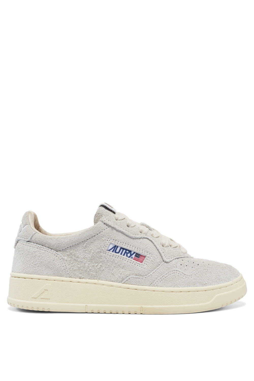 Autry Sneakers Medalist 01 Low Leather Suede White S415