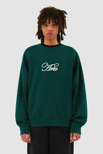 Arte Sweatshirt logo Crewneck Vert