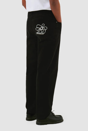Arte Pantalon Logo Brodé Noir