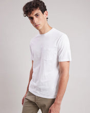 Charger l&#39;image dans la galerie, Hartford T-shirt Pocket en Coton Slub Blanc