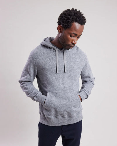 Hartford Sweatshirt Hoody en Coton Gris Chiné