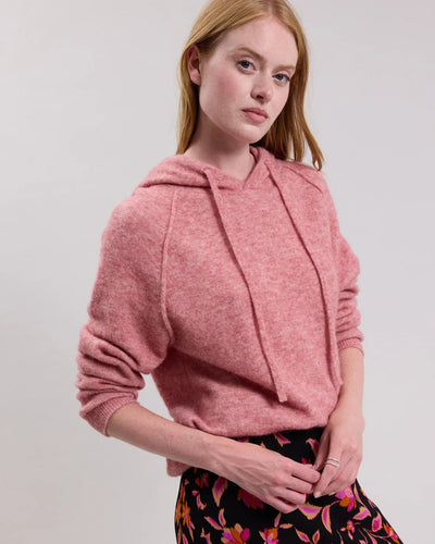 Hartford Pull Macle en Laine Rose