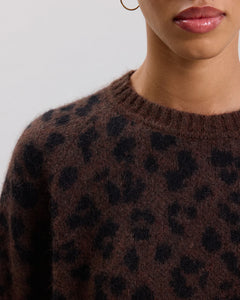 Hartford Pull Madoua en Laine Leopard