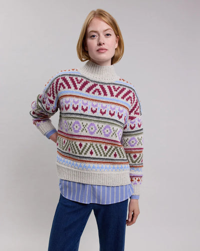 Hartford Pull Mayalen en Laine Multicolore