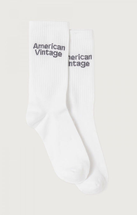 American vintage Chaussettes Mixte Clypsun Blanc