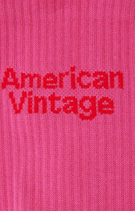 American vintage Chaussettes Mixte Clypsun Fraisier