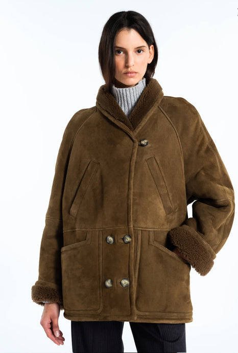 Margaux Lonnberg Manteau Elea Dark Green