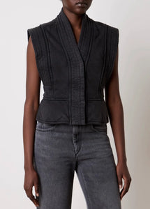 Isabel Marant Etoile Gilet Norah Faded Black