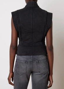 Isabel Marant Etoile Gilet Norah Faded Black