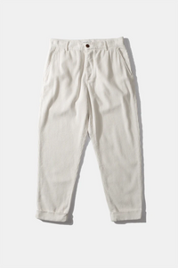 Edmmond Studios Pantalon Jorge en Velours Off White