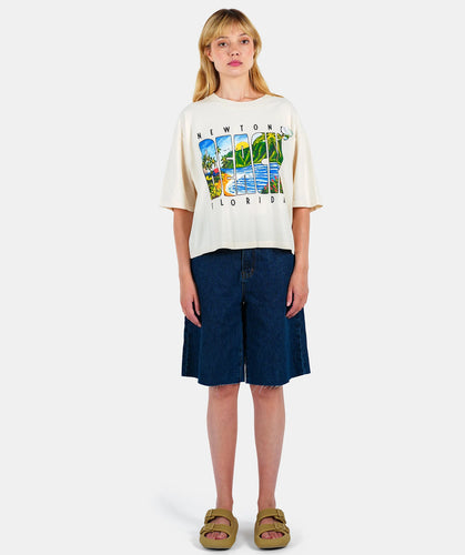 Newtone T-shirt Crooper Beach Natural