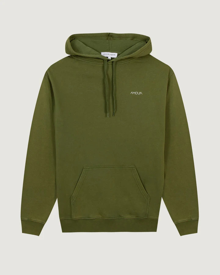 Maison Labiche Hoodie Réamur Amour Pesto Green