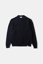 Charger l&#39;image dans la galerie, Edmmond Studios Pull Polo Wool en Laine Navy