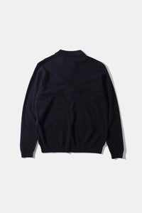 Edmmond Studios Pull Polo Wool en Laine Navy