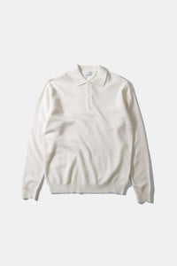 Edmmond Studios Pull Polo Wool en Laine Off White