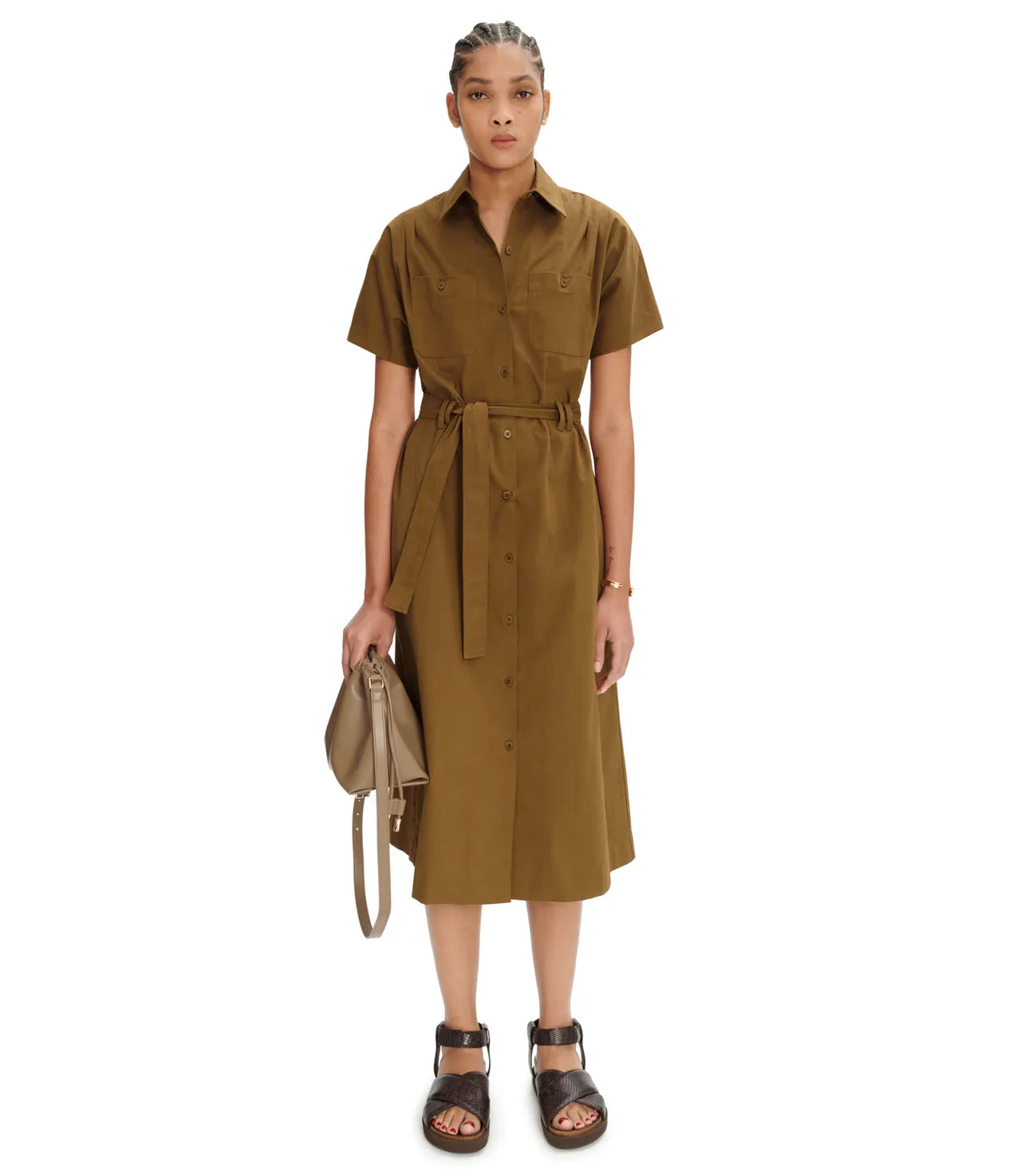 A.P.C. Robe New Drew Tabac