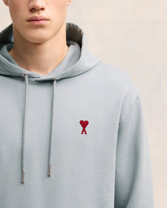 AMI Hoodie Ami de Coeur Bleu Argile